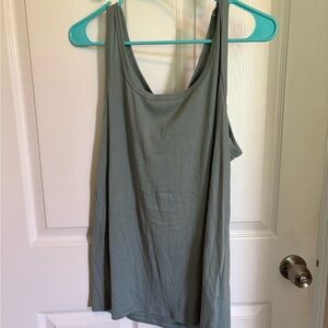 A New Day Gray Relaxed Sleeveless Tank Top